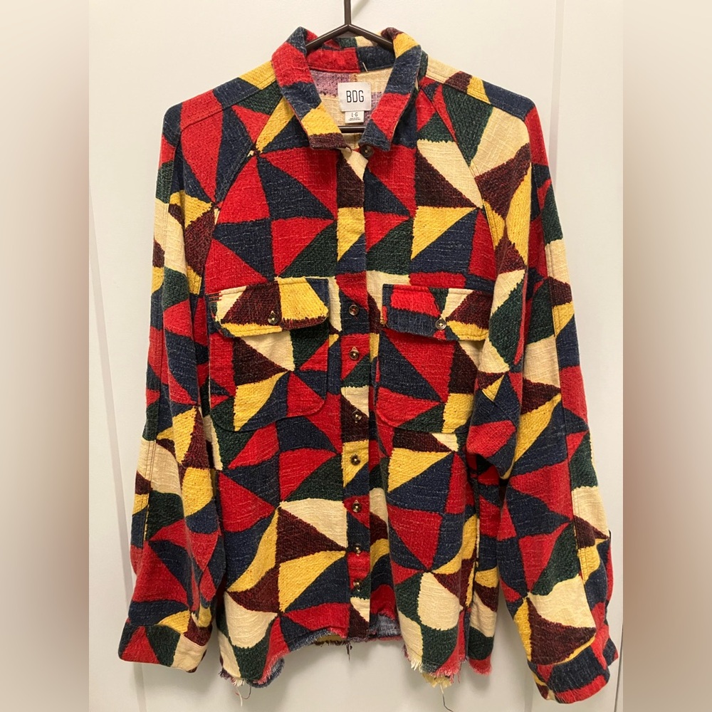 Women's Geometric Multicolor Jacket